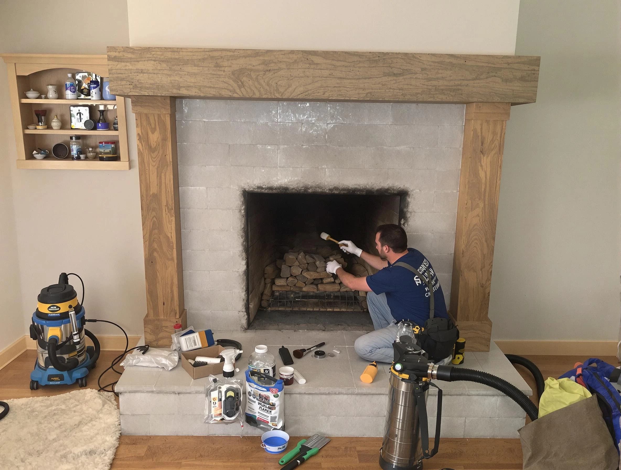 Detailed creosote removal process by Nichols Hills Chimney Sweep in Nichols Hills, OK