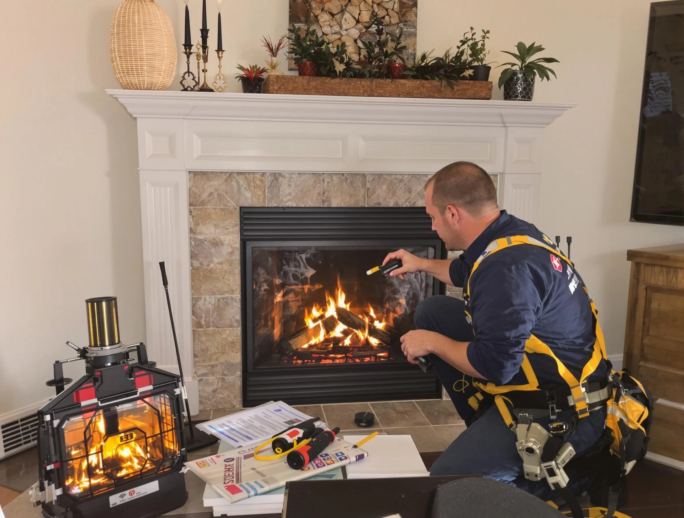 Safety-focused fireplace inspection by Nichols Hills Chimney Sweep in Nichols Hills, OK