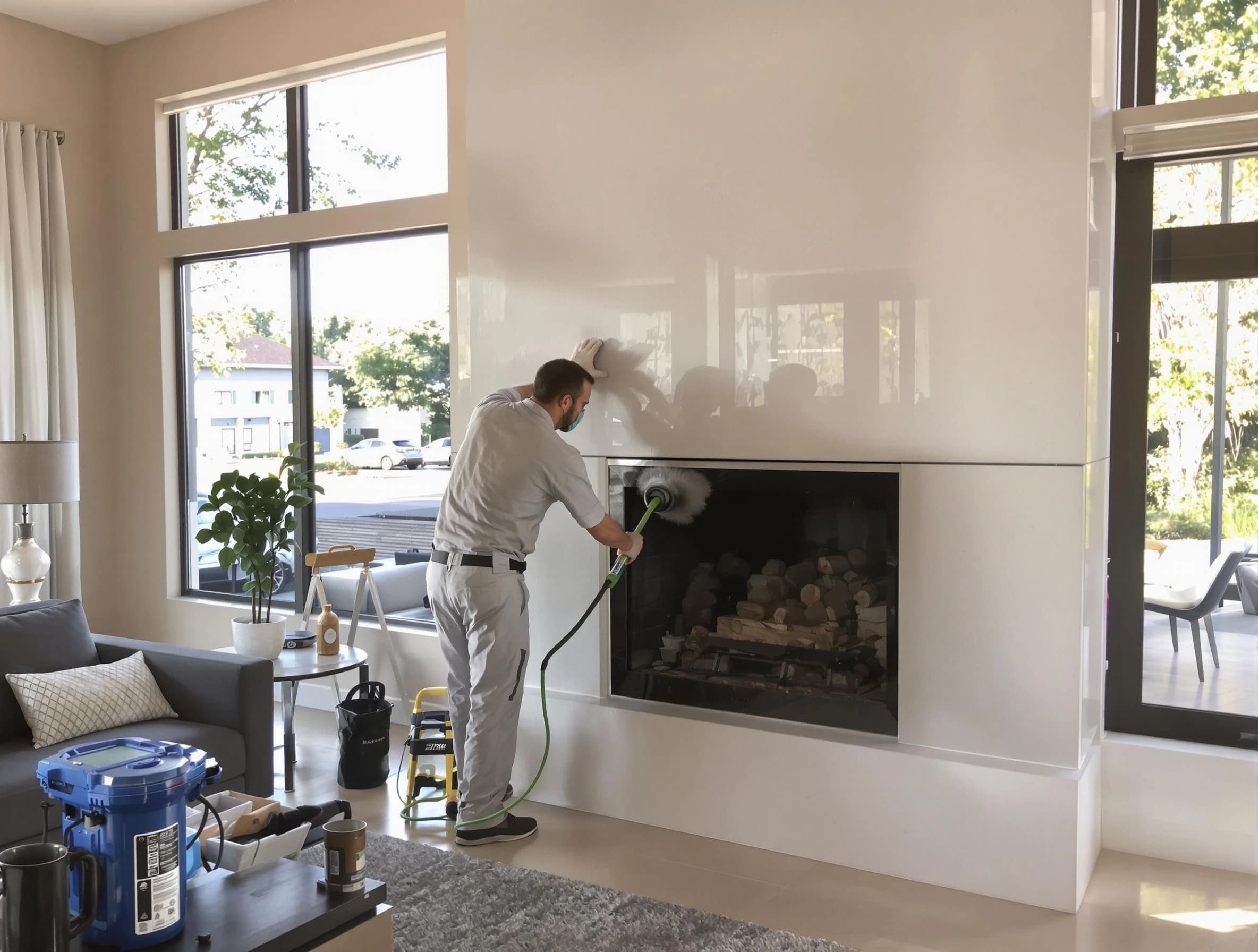 Nichols Hills Chimney Sweep performing thorough soot removal in Nichols Hills, OK