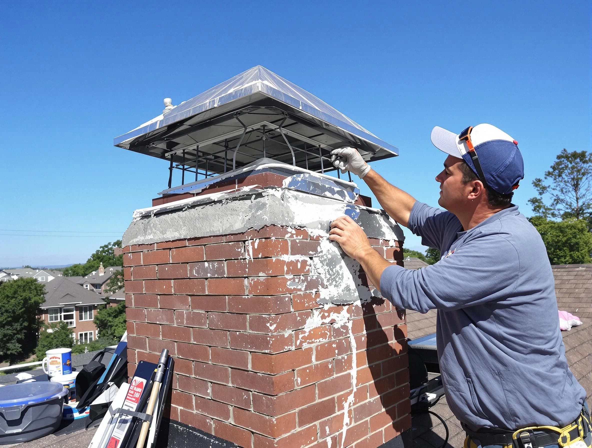 Chimney Crown Services service in Nichols Hills, OK