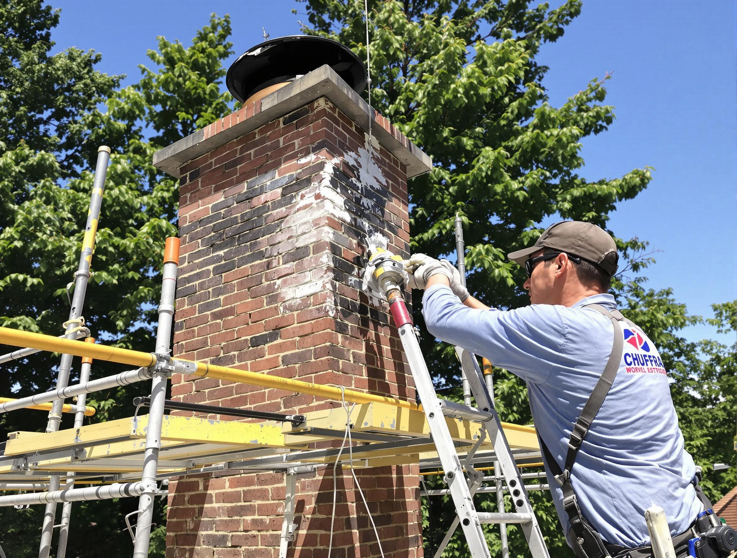 Structural chimney repair by Nichols Hills Chimney Sweep in Nichols Hills, OK