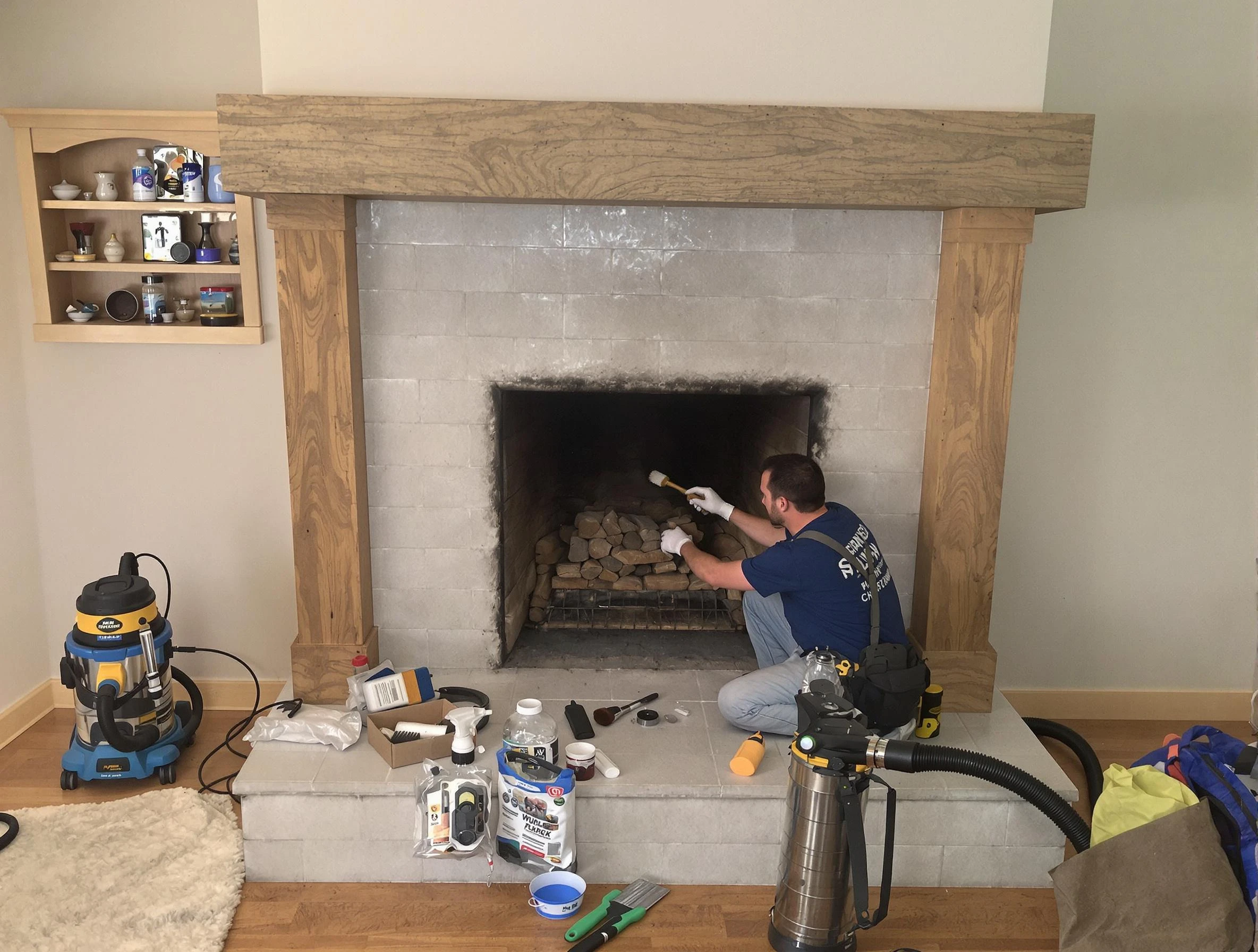 Detailed creosote removal process by Nichols Hills Chimney Sweep in Nichols Hills, OK